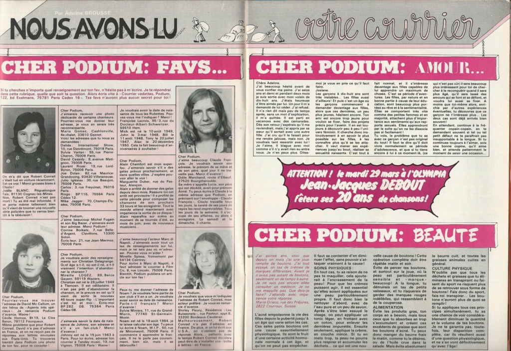 podium - 07 avril 1976: Podium N° 50 01785