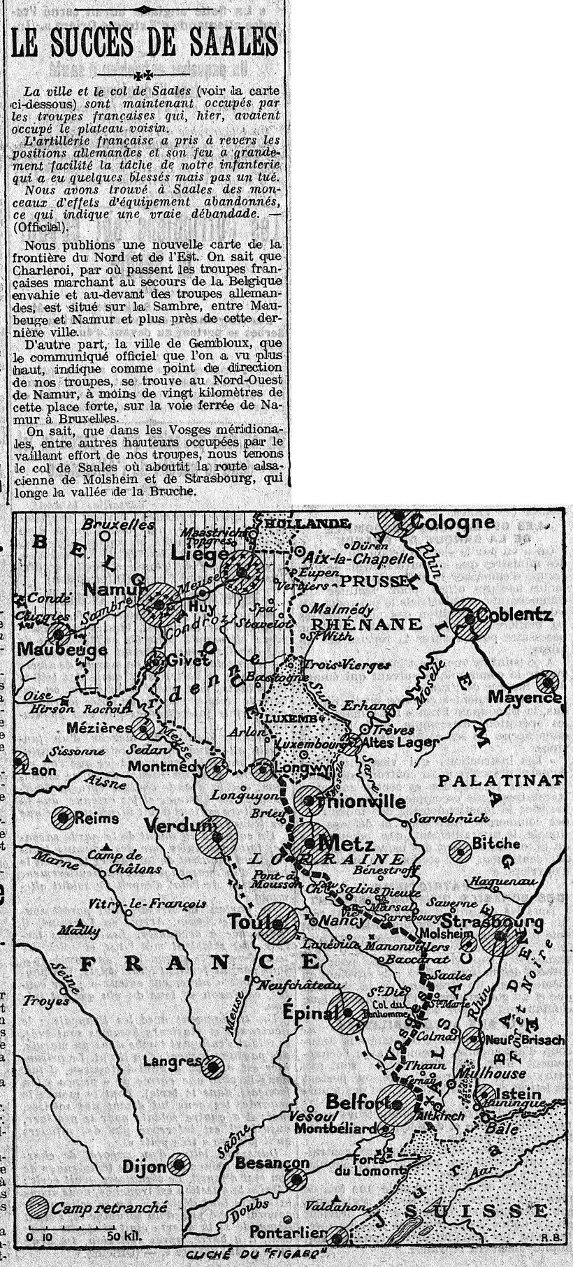 15 août 1914: le succès de Saales  01822