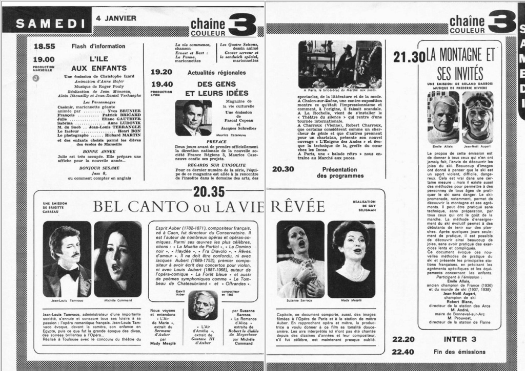 1975 - 04 janvier 1975: 3ème chaîne 01850
