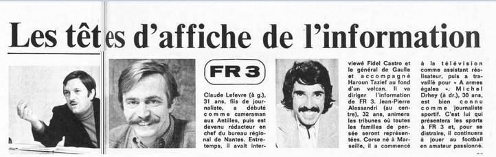 1975 - 06 janvier 1975: 3ème chaîne (FR3)  01859