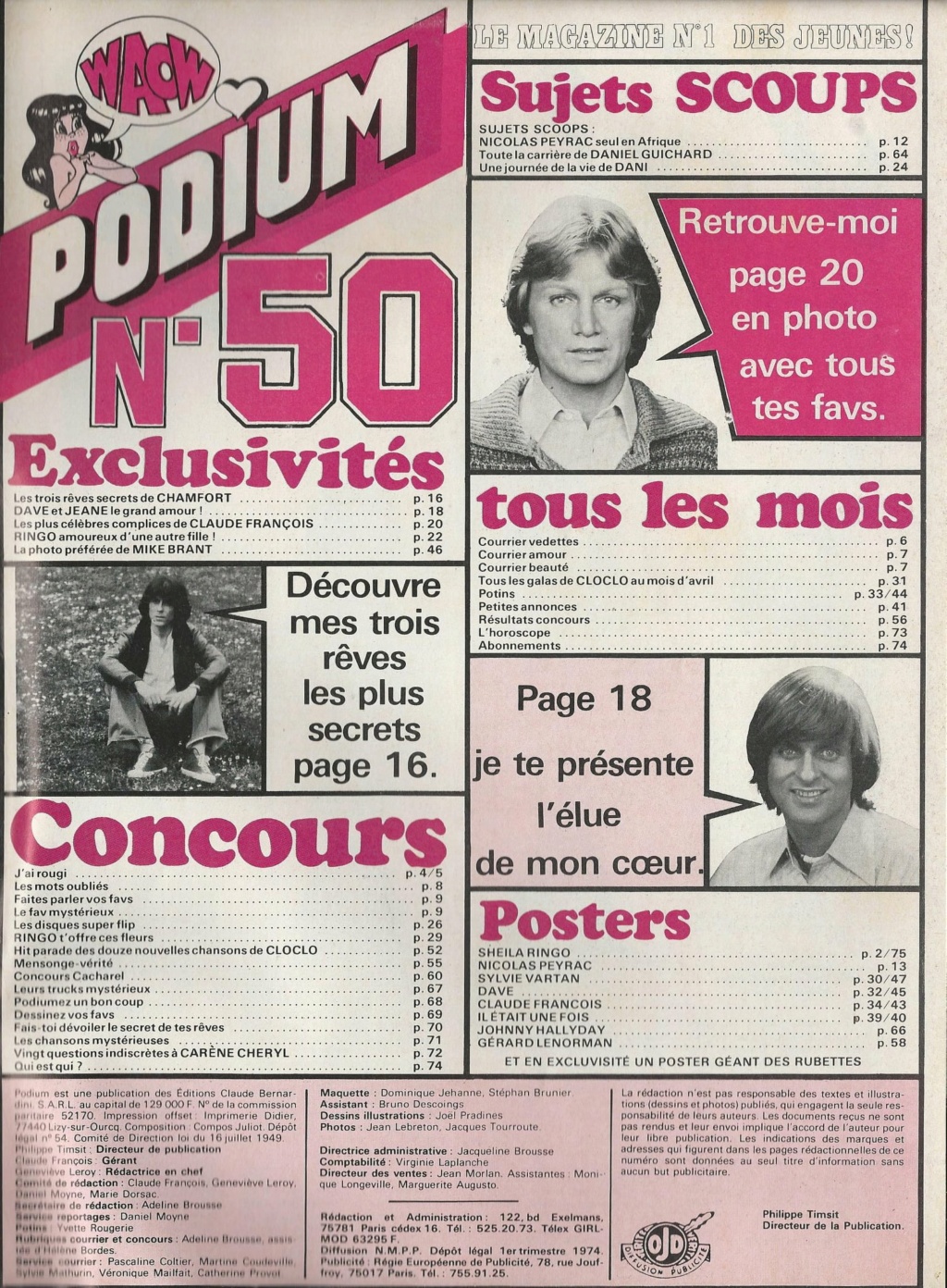 podium - 07 avril 1976: Podium N° 50 01_cop60