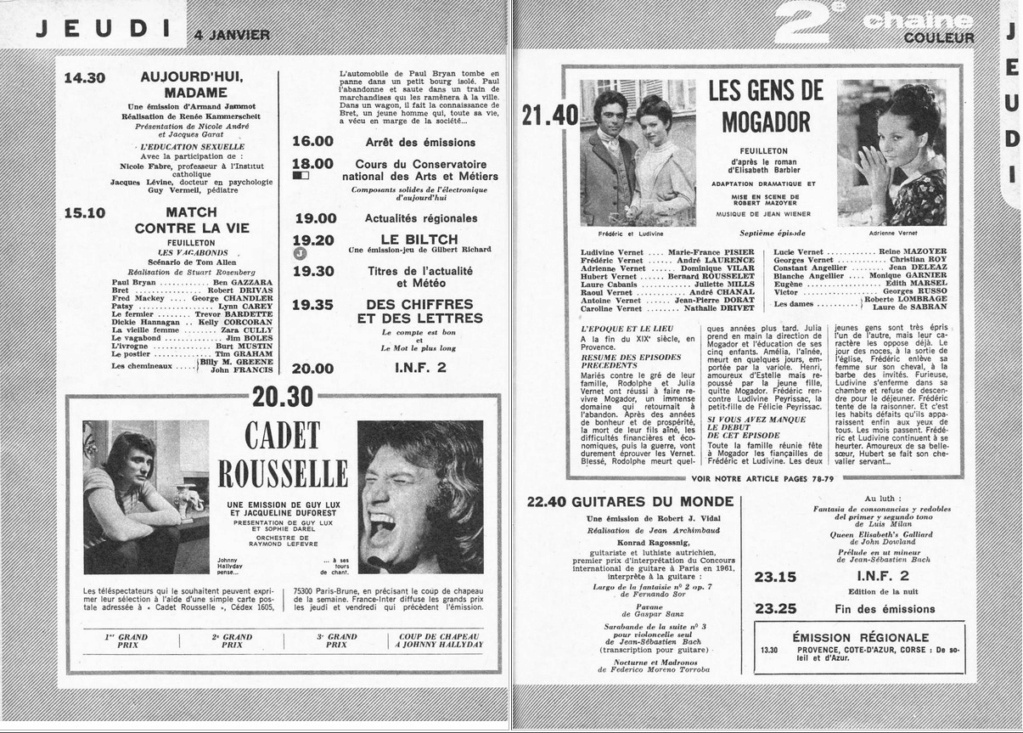 janvier - 04 janvier 1973: 2ème chaîne 0742
