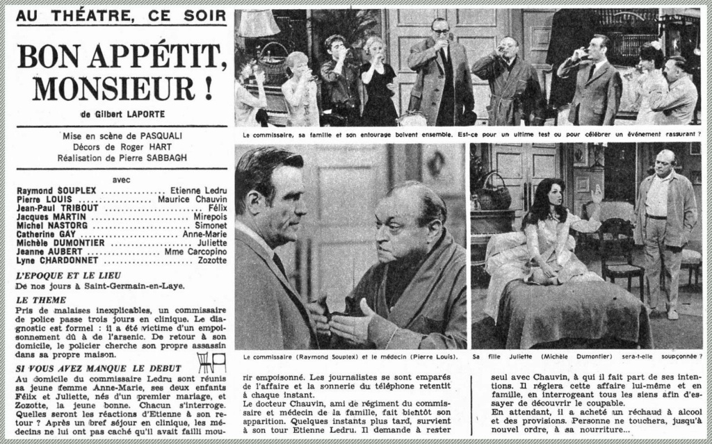 10 mars 1967: Au théâtre ce soir - BON APPÉTIT MONSIEUR 0_inte17