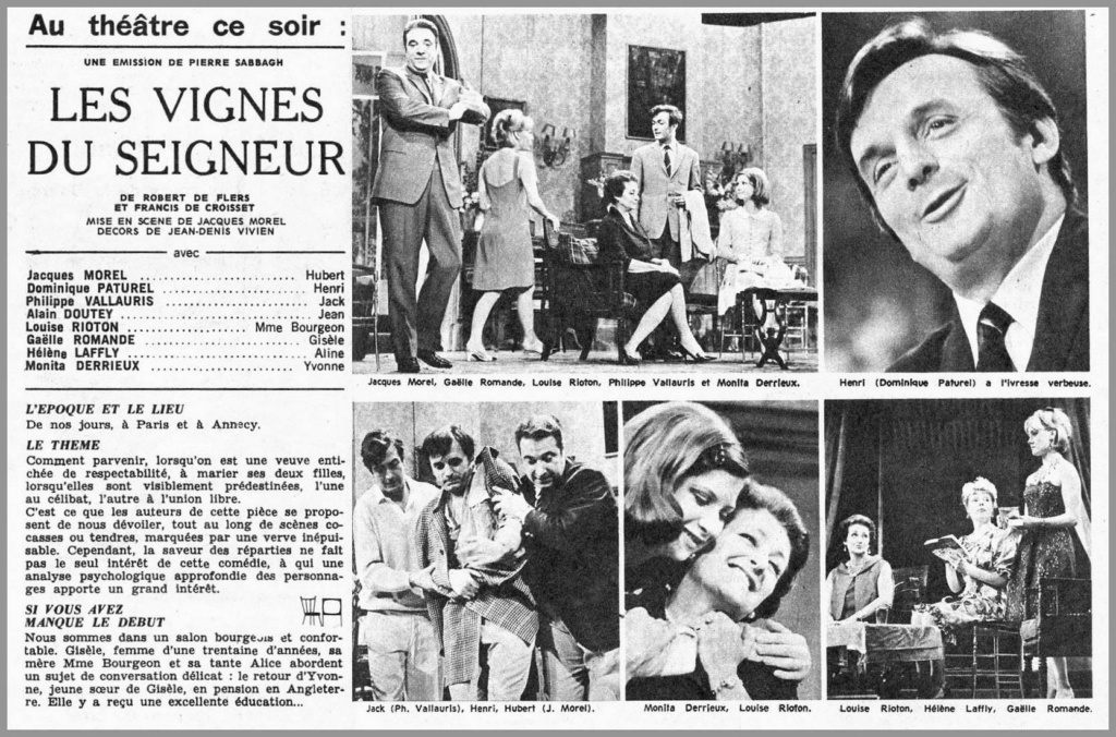 septembre - 14 septembre 1967: Au théâtre ce soir - LES VIGNES DU SEIGNEUR 0_inte25