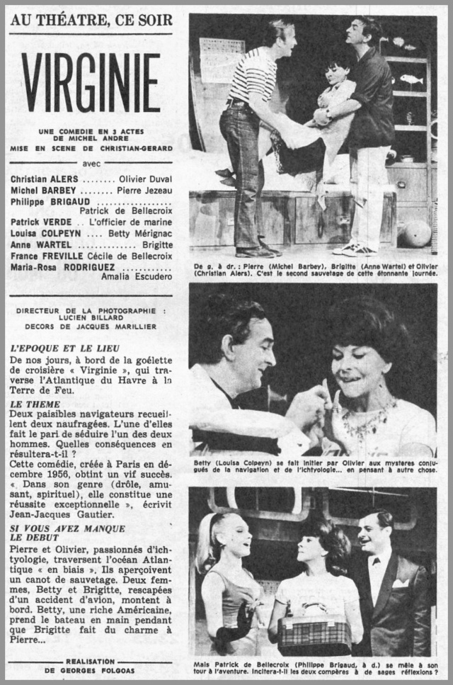août - 04 août 1966: Au théâtre ce soir - Virginie 0_virg10