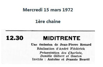 1972 - 15 mars 1972: Midi Trente 16095522