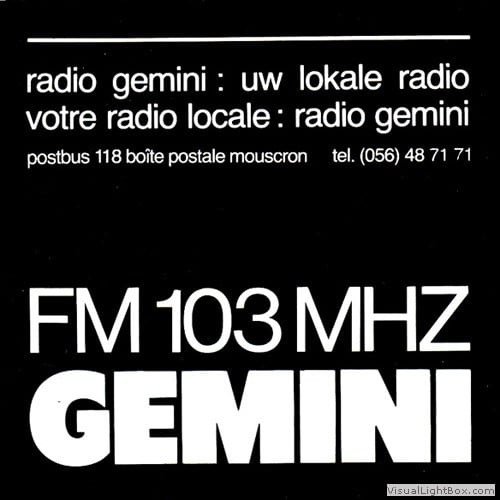  23 décembre 1979. Le début de Radio Gemini. 26980810