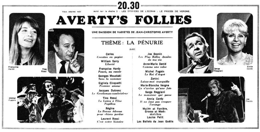 avril - 16 avril 1974: Averty's Follies        27841010