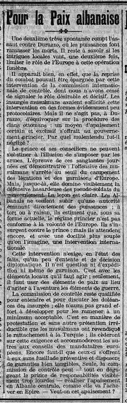 20 juin 1914: faut-il la paix en Albanie ?  4_juin26