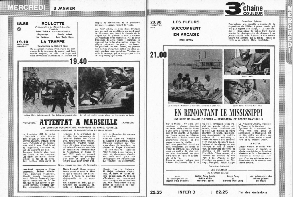 03 janvier 1973: 3ème chaîne Capt1848