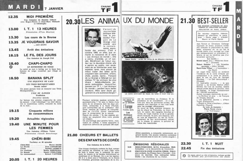 1975 - 07 janvier 1975: 1ère chaîne (TF1)   Capt1860