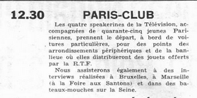 1960 - 24 décembre 1960: Paris-Club Captu607