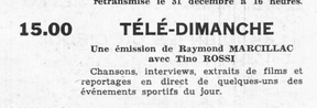 1960 - 25 décembre 1960: Télé Dimanche Captu608