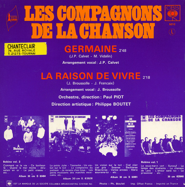 27 septembre 1970: Compagnons de la chanson  Fuyroa40