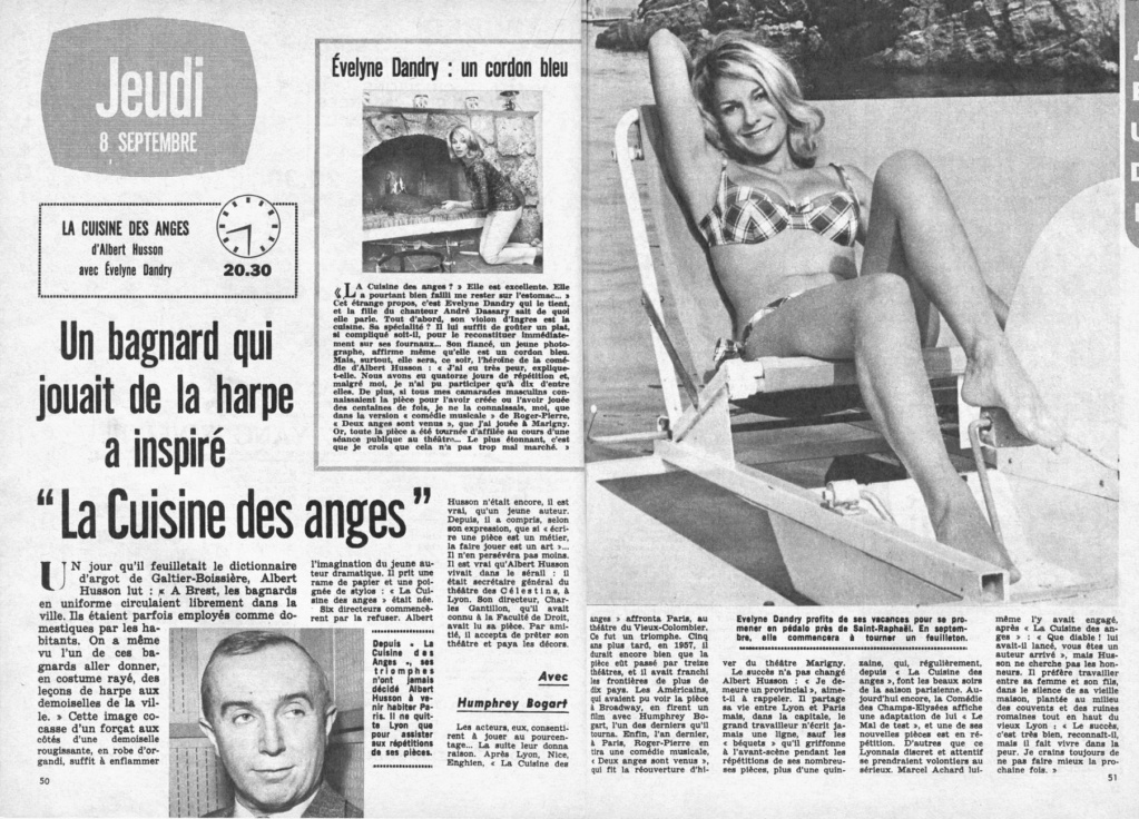 septembre - 08 septembre 1966: Au théâtre ce soir - LA CUISINE DES ANGES Gaelle14