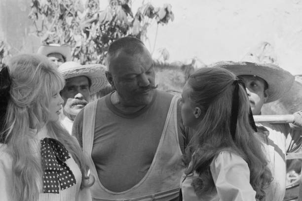 1965 - 1er février 1965: Brigitte Bardot sur le tournage du film 'Viva Maria' Getty417
