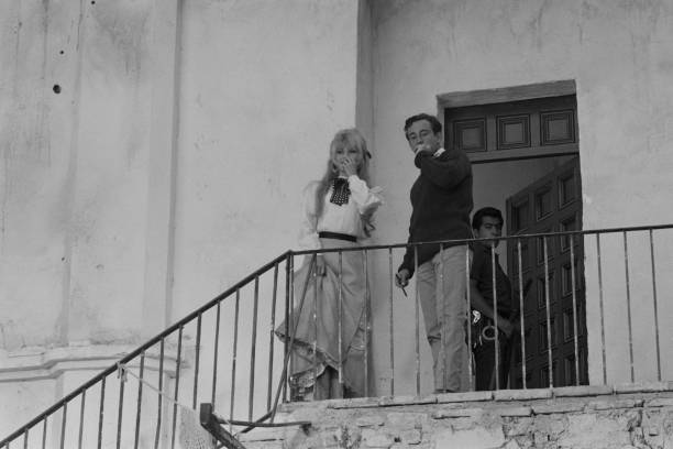 1965 - 1er février 1965: Brigitte Bardot sur le tournage du film 'Viva Maria' Gfk09t12