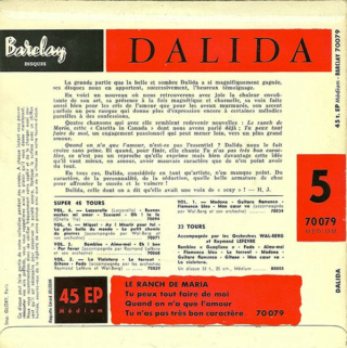 juin - juin 1957: Dalida - Le Ranch De Maria Ob_3a514