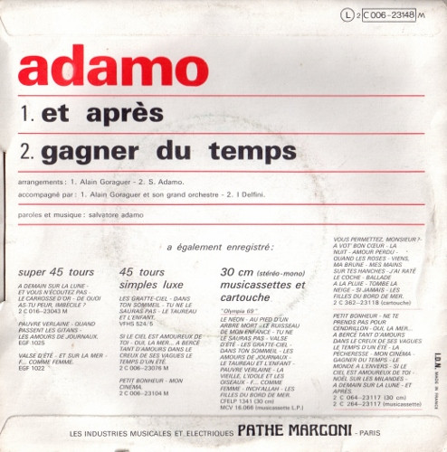 08 février 1970: Adamo R-430813