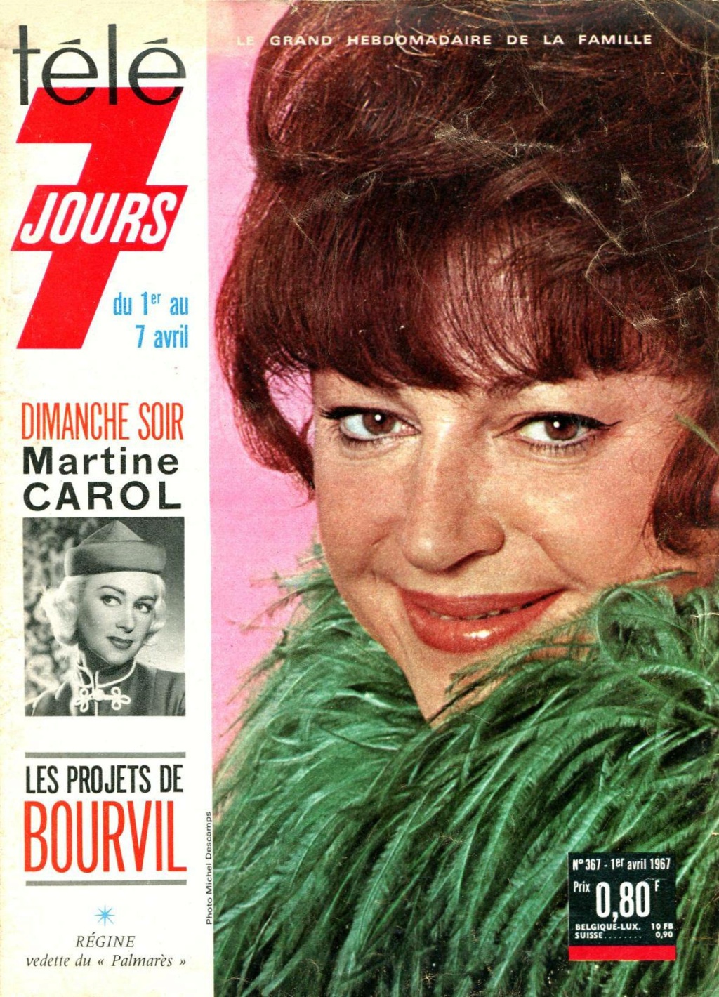 1er avril 1967: Télé 7 Jours N° 367 - Régine Tele-152