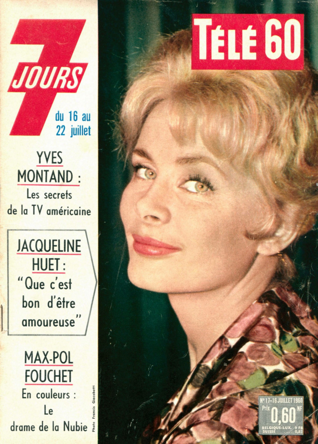16 juillet 1960: Télé 7 Jours (Télé 60) No 17 Tele-726