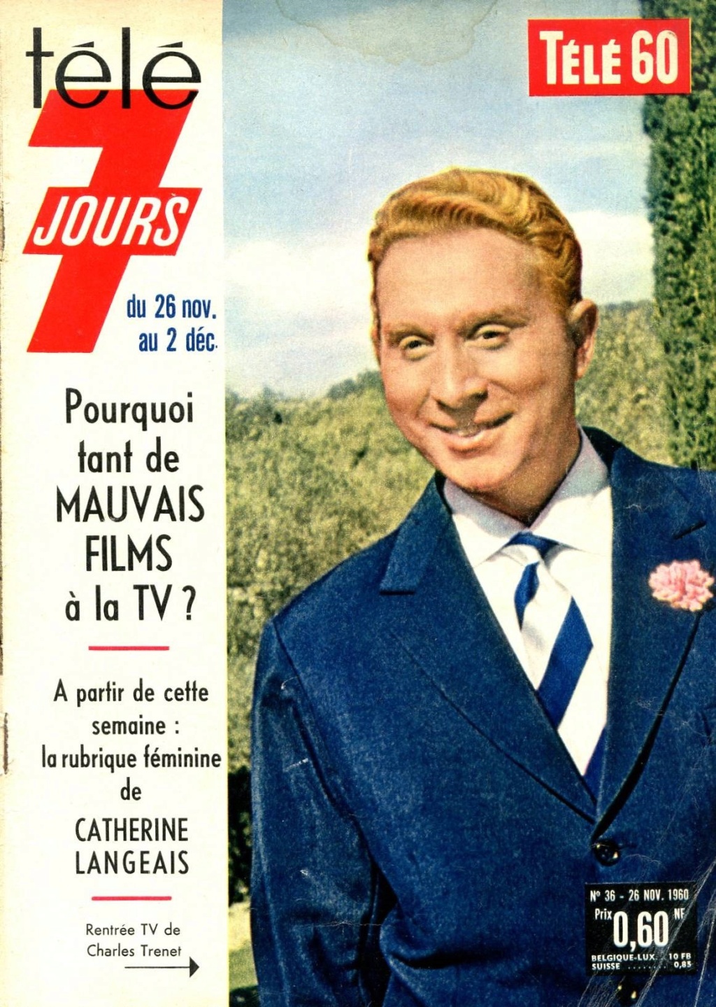 26 novembre 1960: Télé 7 Jours (Télé 60) No 36 Tele-748