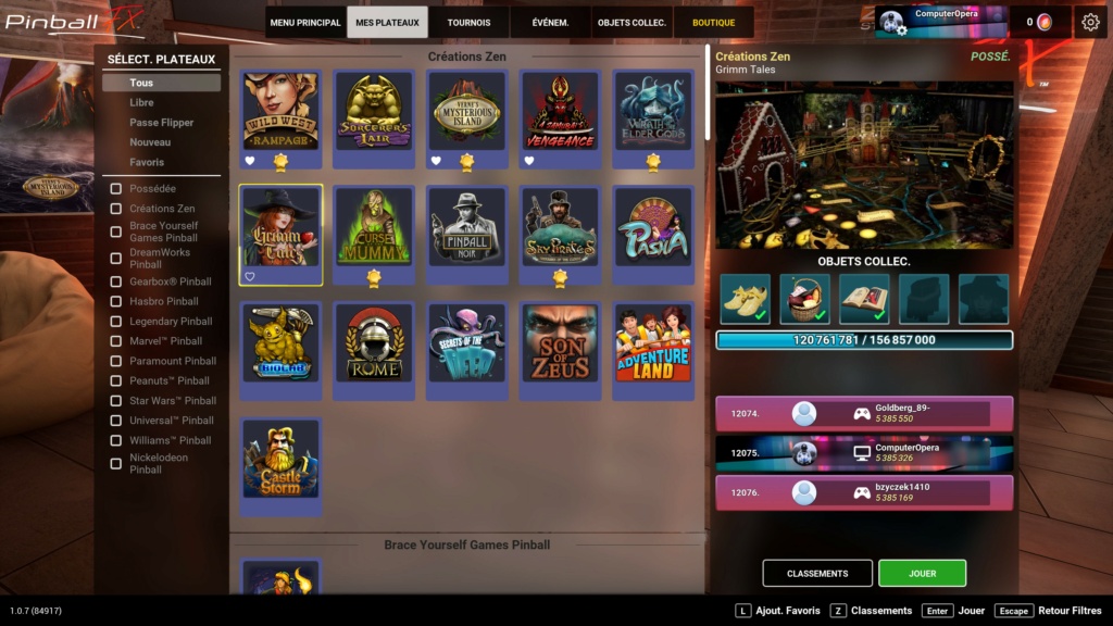 Pinball FX : Mises à jour 20230710