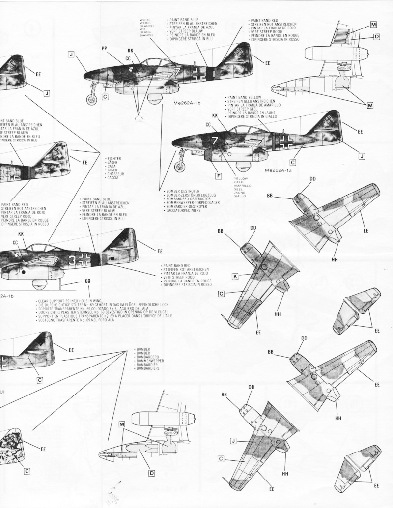 [Monogram] Messerschmitt Me 262 A-1a/A-2b (1978) (ed. 1988) Img_0020