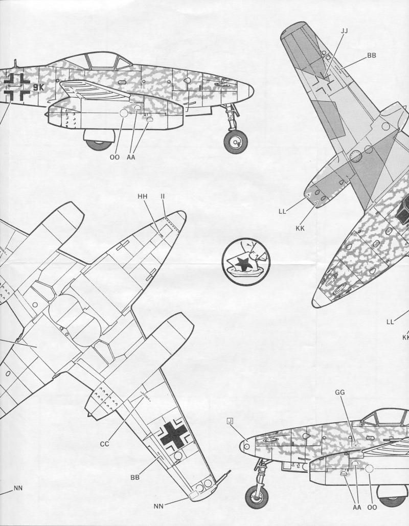 [Monogram] Messerschmitt Me 262 A-1a/A-2b (1978) (ed. 1988) Messer19