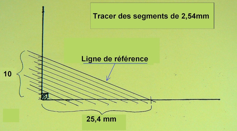 Traçage de points espacés régulièrement (exemple : tous les 2,54mm) Traaag10