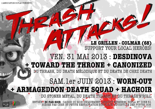 Thrash Attacks au Grillen a Colmar le 31 mai et 01 juin 2013 Grille10