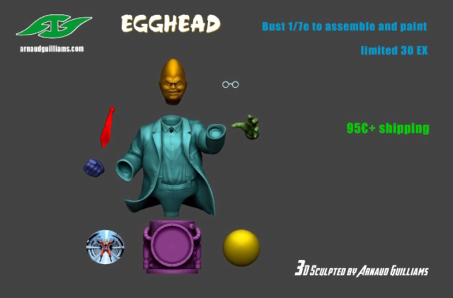 Egghead - buste - Arnaud Guilliams 41897711
