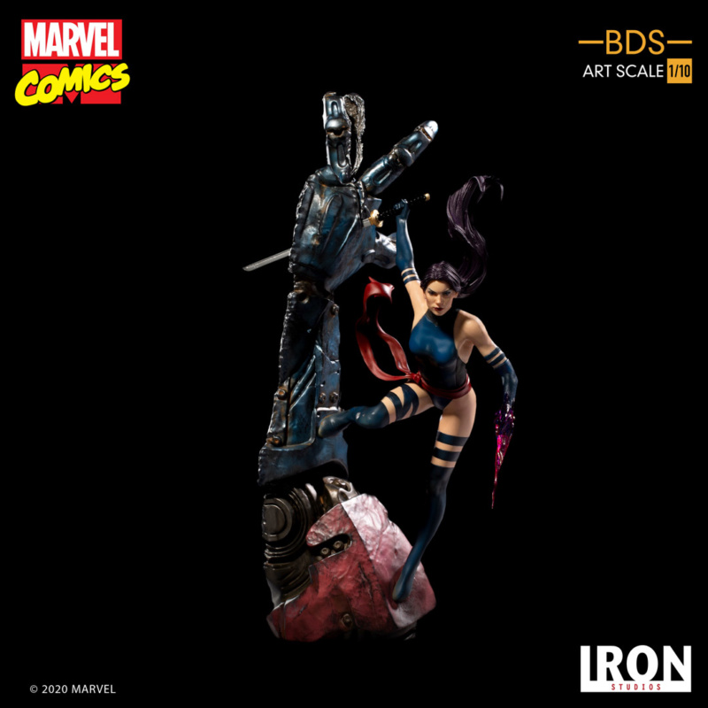 IRON STUDIOS : X-Men Battle Diorama Series - Psylocke 1/10 Art Scale Black-37