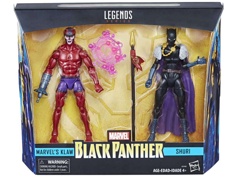 HASBRO : Marvel Legends - Black Panther Shuri & Marvel’s Klaw Two-Pack - 2018 Black_64