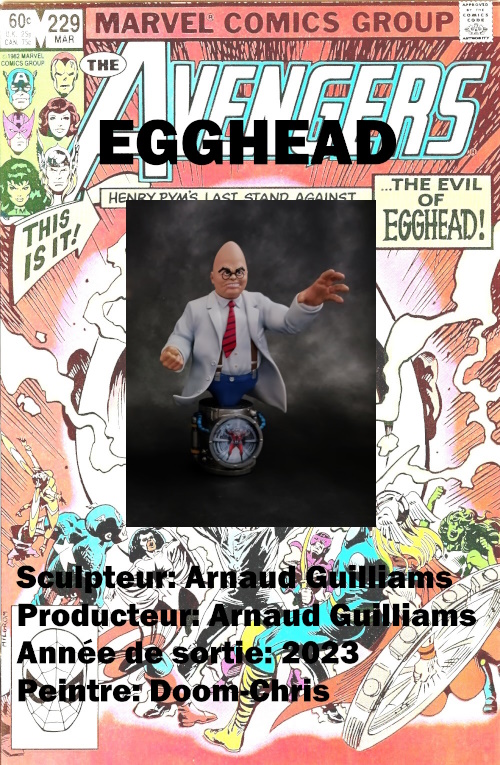 Egghead - buste - Arnaud Guilliams Egghea41