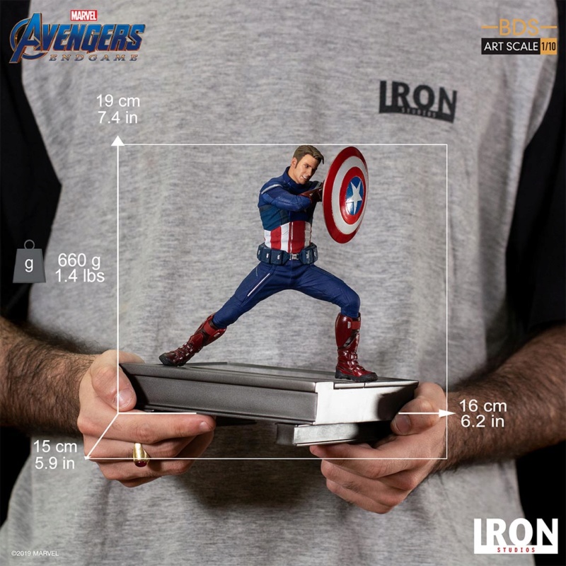IRON STUDIOS : Avengers: Endgame – Captain America 2012 & 2023 BDS Art scale 1/10 Endgam42