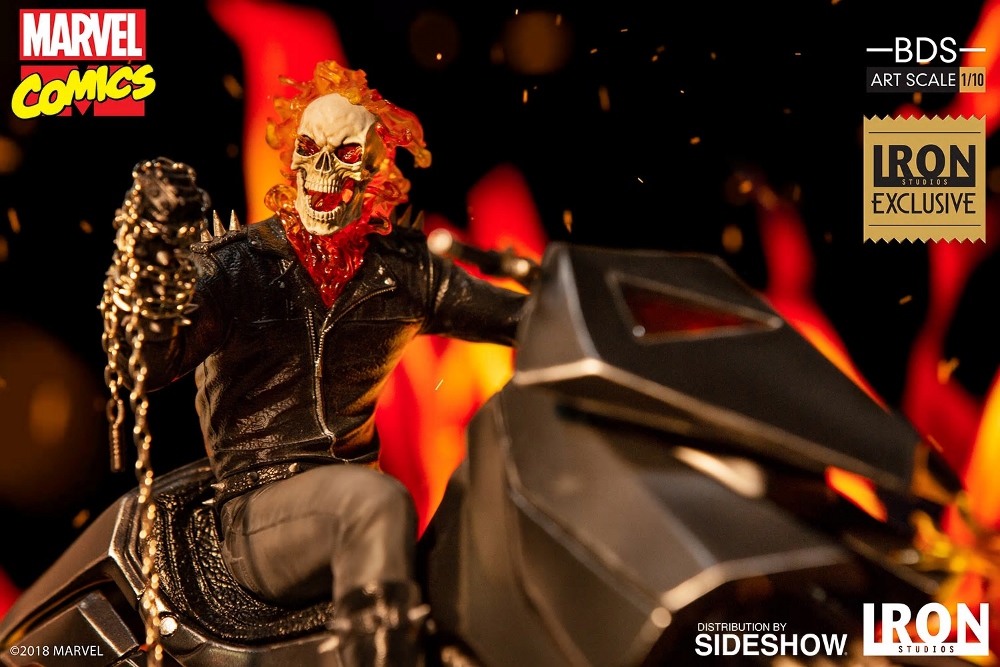 IRON STUDIOS : GHOST RIDER Art Scale 1:10 Battle Diorama Series Ghost_12