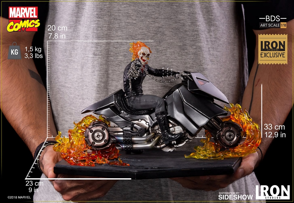 IRON STUDIOS : GHOST RIDER Art Scale 1:10 Battle Diorama Series Ghost_17