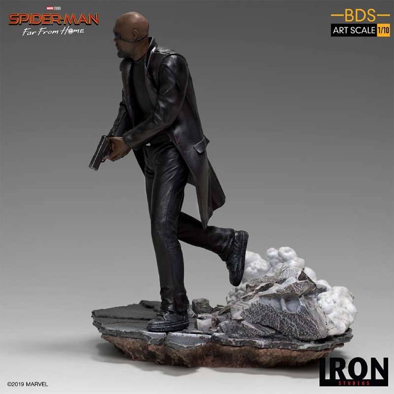 IRON STUDIOS : Spider-Man: Far From Home – Nick Fury 1/10 Statue Iron-190