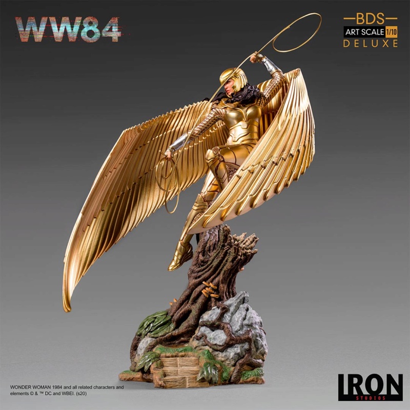 IRON STUDIOS : Wonder Woman 1984 – Gold Armor Wonder Woman 1/10 Scale Statue Iron-395
