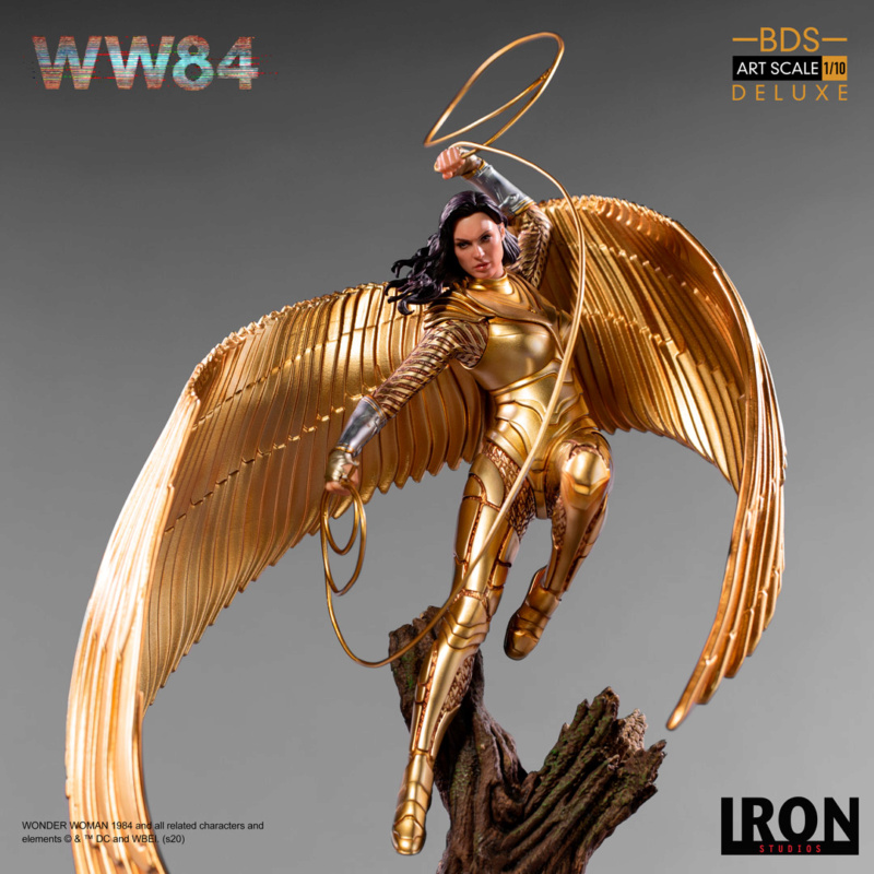 IRON STUDIOS : Wonder Woman 1984 – Gold Armor Wonder Woman 1/10 Scale Statue Iron-397