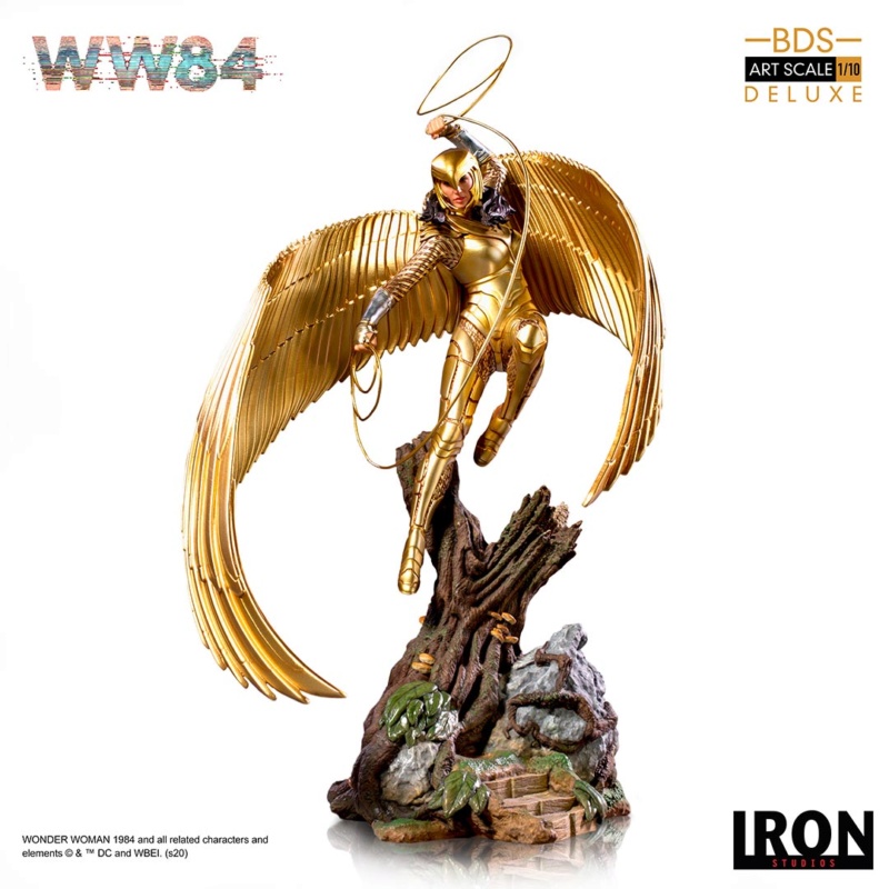 IRON STUDIOS : Wonder Woman 1984 – Gold Armor Wonder Woman 1/10 Scale Statue Iron-400