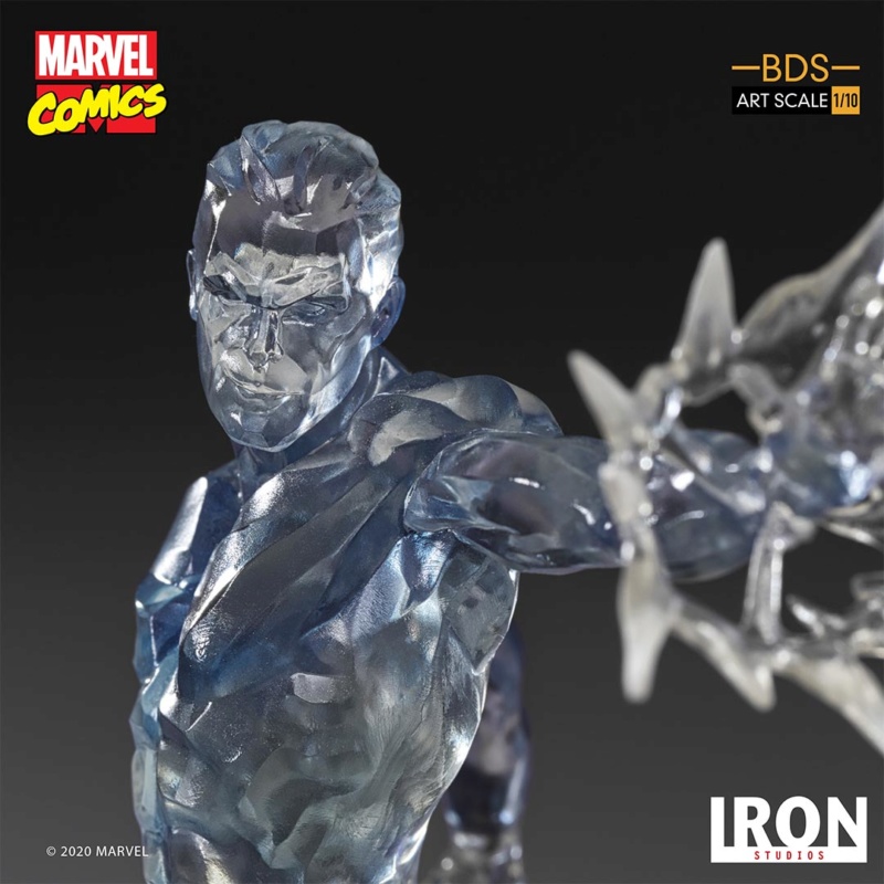 IRON STUDIOS : X-Men Battle Diorama Series Iceman Statue Iron-422