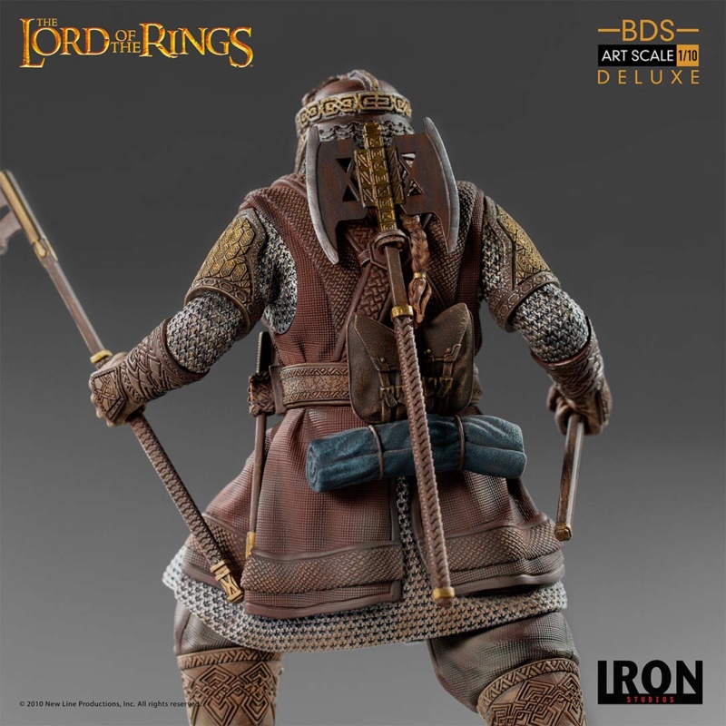 IRON STUDIOS : Lord of the Rings – Gimli 1/10 Scale Battle Diorama Series Statue Iron-448