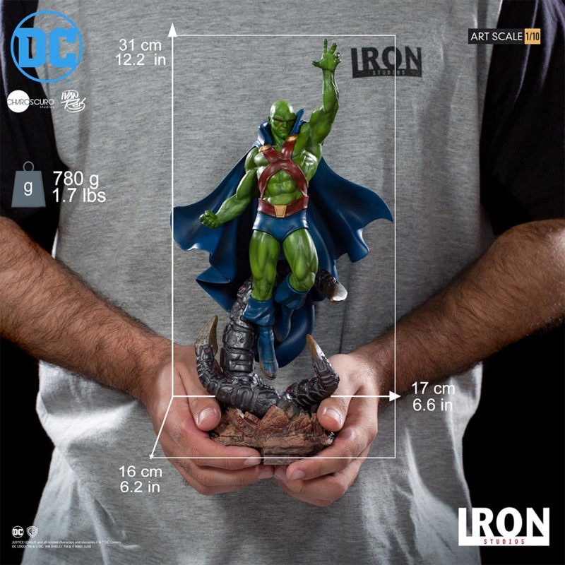 IRON STUDIOS : Martian Manhunter 1/10 Scale Statue Iron-481