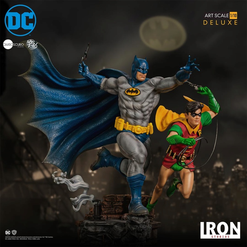 IRON STUDIOS : Batman and Robin Deluxe 1/10 Scale Statue Iron-494