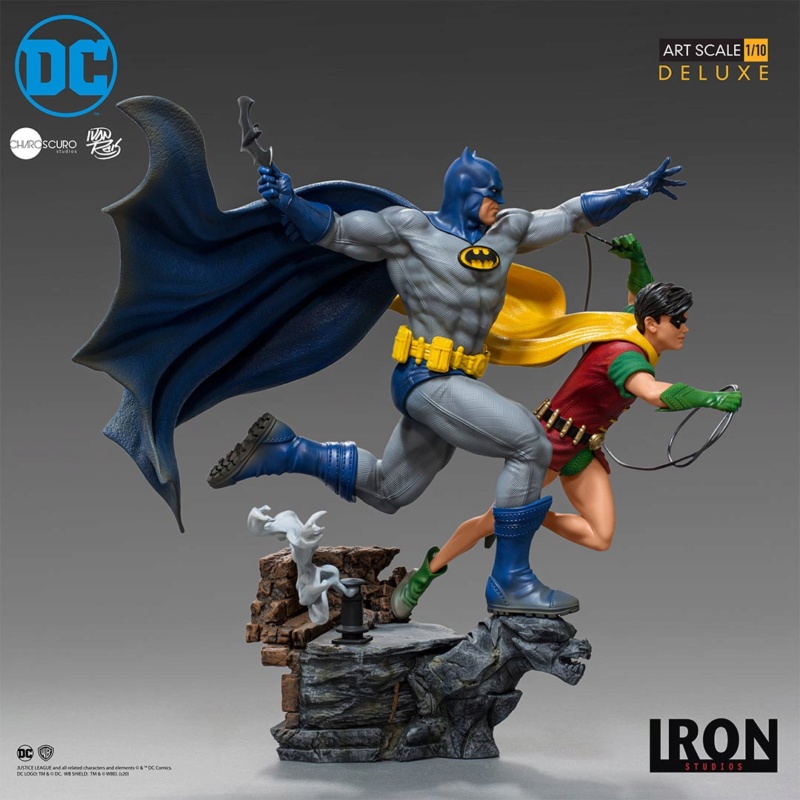 IRON STUDIOS : Batman and Robin Deluxe 1/10 Scale Statue Iron-496