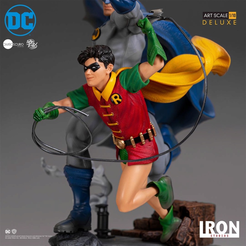 IRON STUDIOS : Batman and Robin Deluxe 1/10 Scale Statue Iron-501