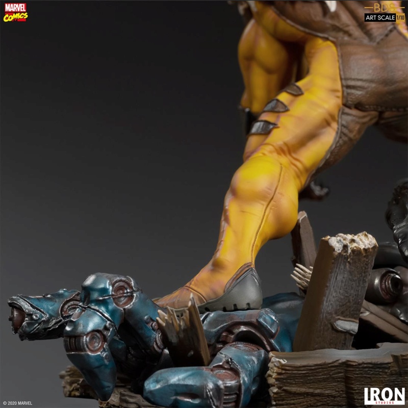 IRON STUDIOS : Sabretooth Battle Diorama Series Statue Iron-524