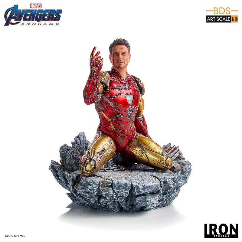 IRON STUDIOS : Avengers: Endgame – “I Am Iron Man” 1/10 Scale Battle Diorama Statue Iron-s64